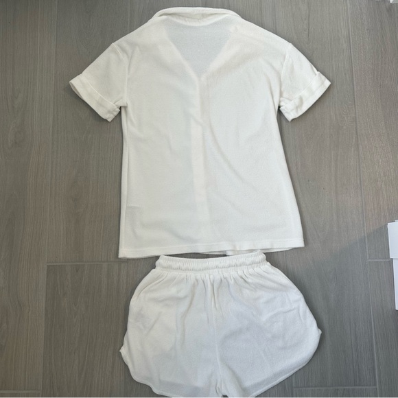 Edikted White Terry Cloth Cover Up Set - Picture 2 of 3